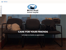 Tablet Screenshot of millenroadanimalhospital.com